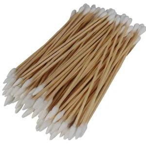 Tapered and Regular Tip Type-III 100pc Gun Cleaning 6 Inch Double Sided Cotto...