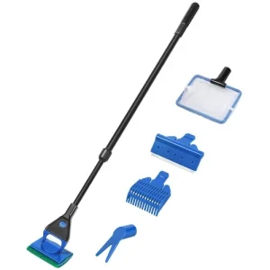 Aquarium Cleaning Tools Fish Tank Cleaner Kit with Adjustable Long H...